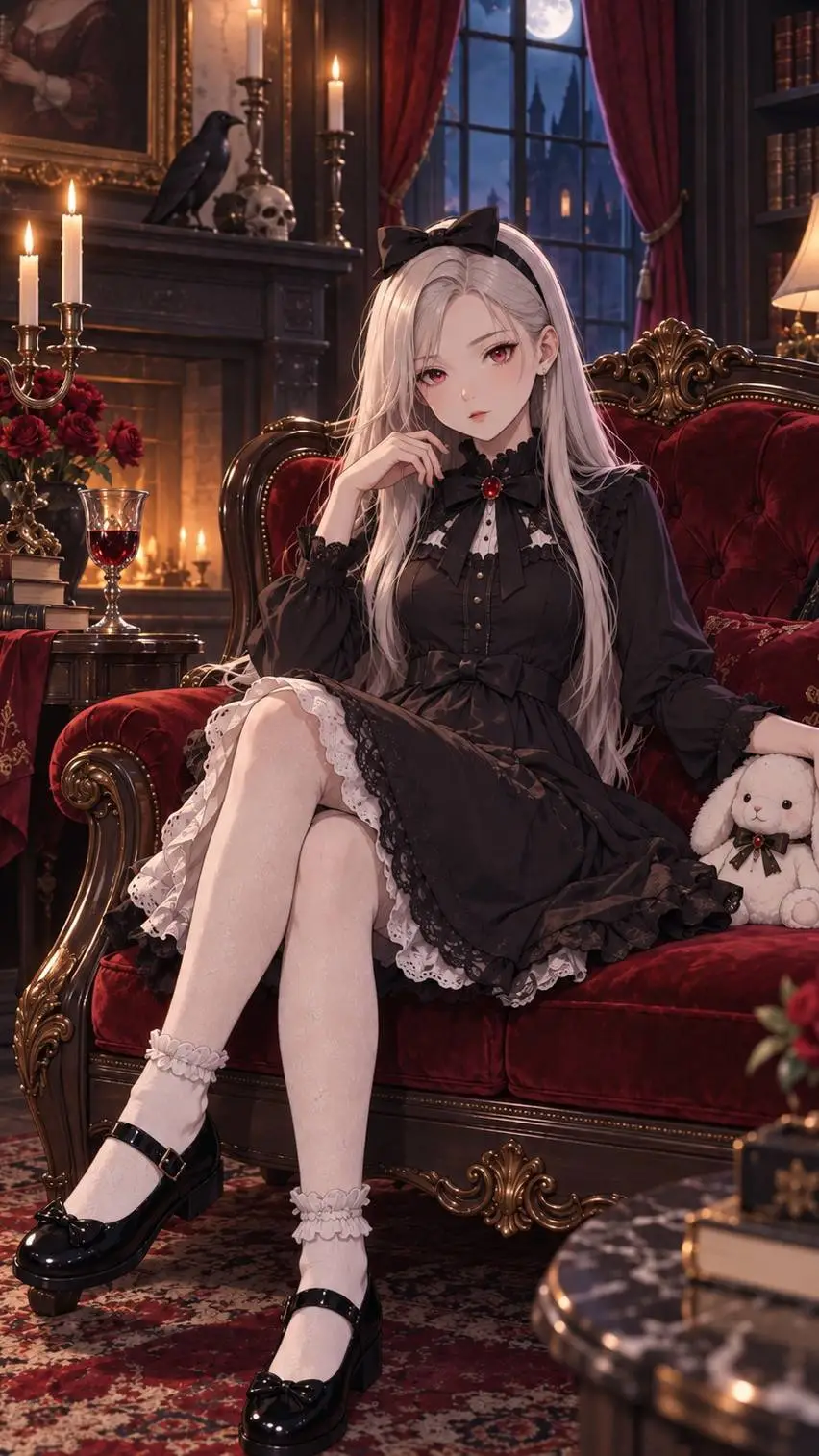 ai character: Carmilla 🍷 background