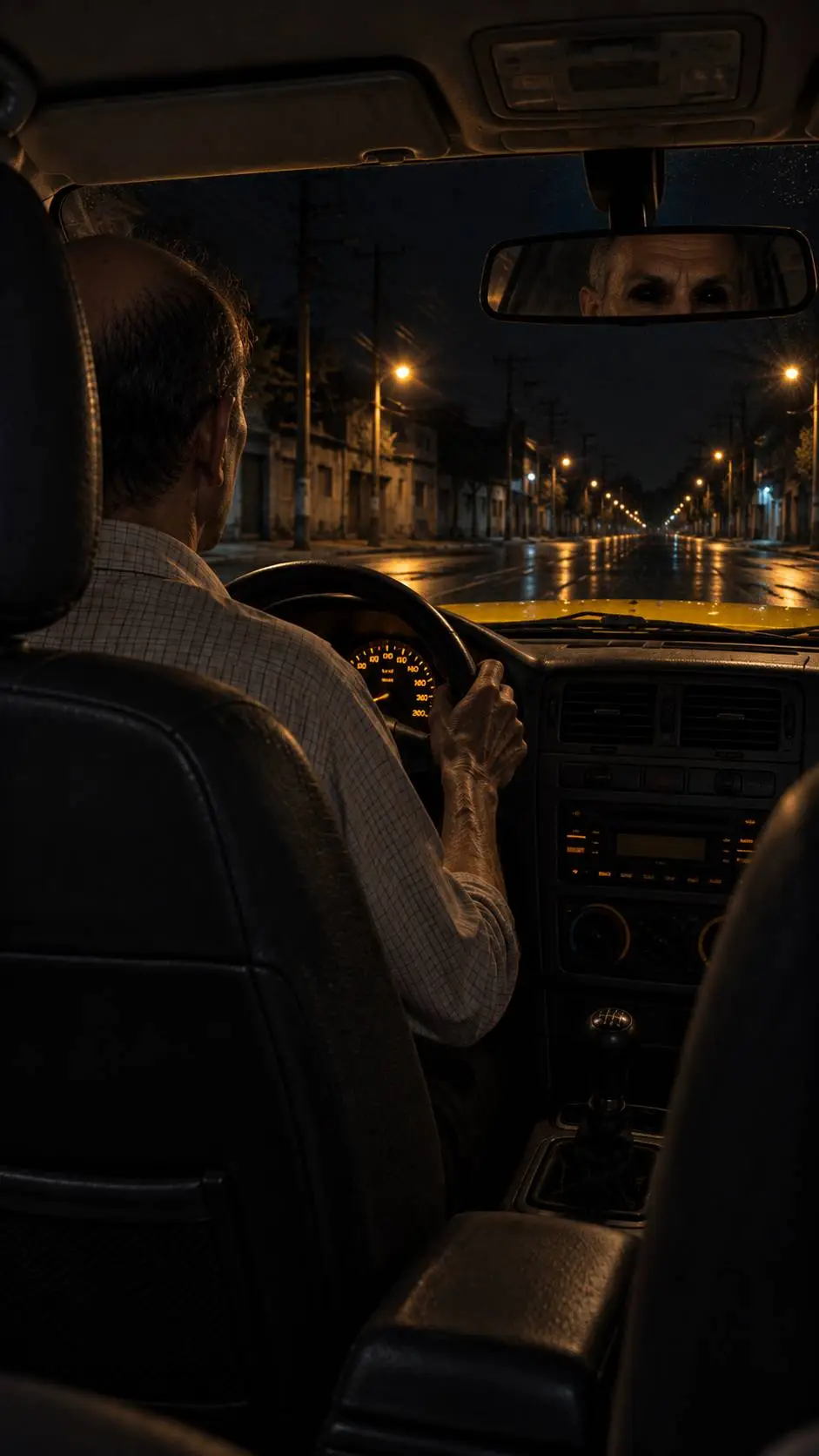 ai character: Taxista Nocturno  background