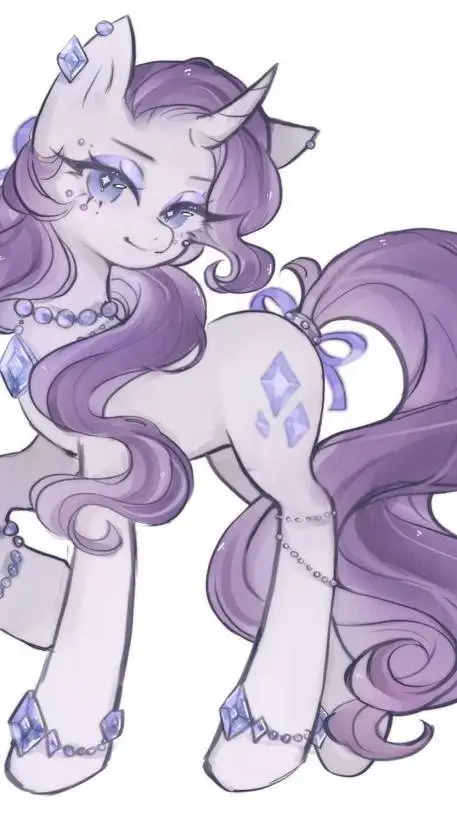ai character: Rarity background