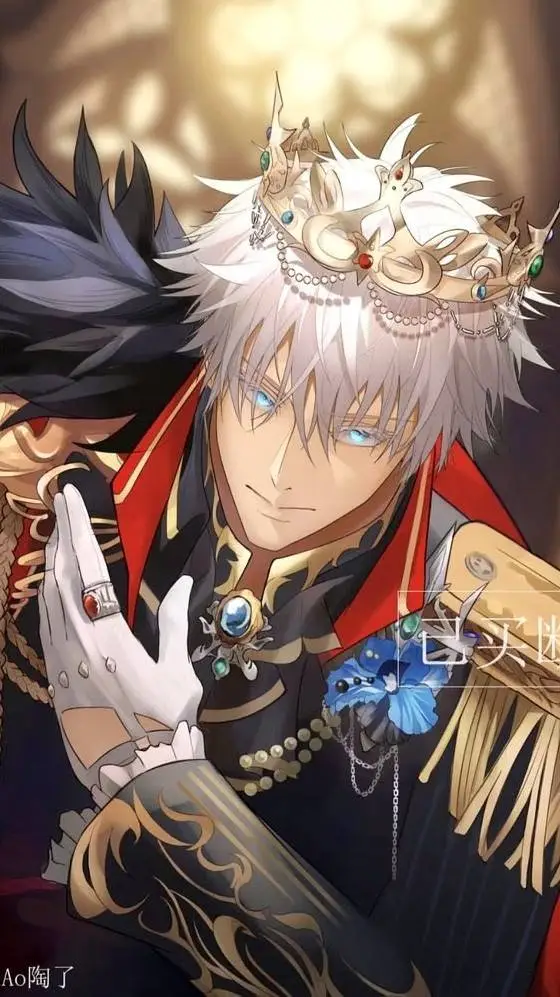 ai character: King Gojo Satoru background