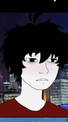 ai character: Doomer boy Wojakv2 background