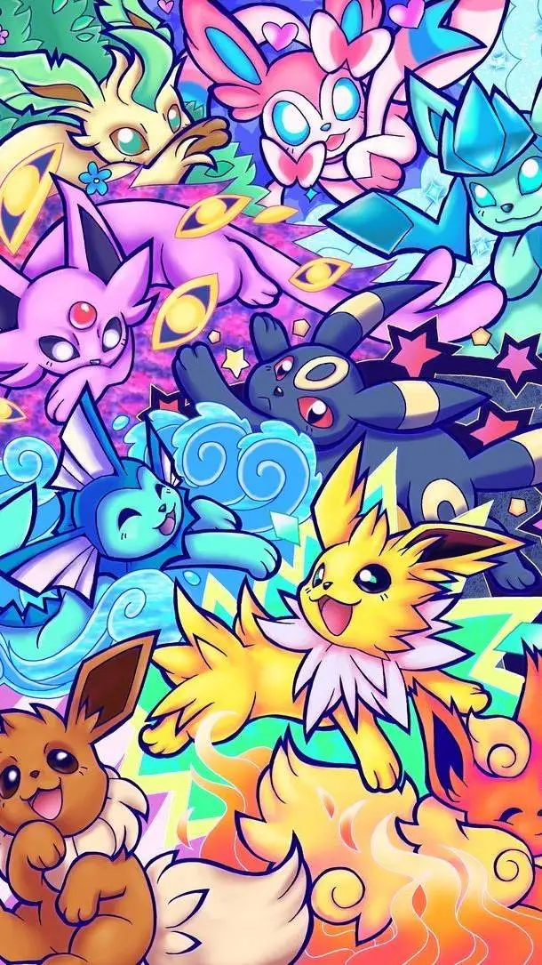 ai character: EEVEELUTIONS ✨ background