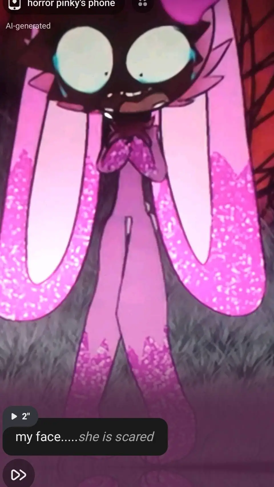 ai character: pinki  background