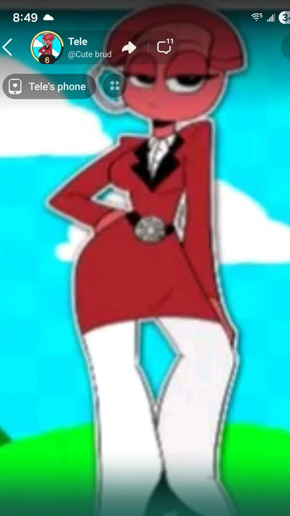 ai character: tele  background