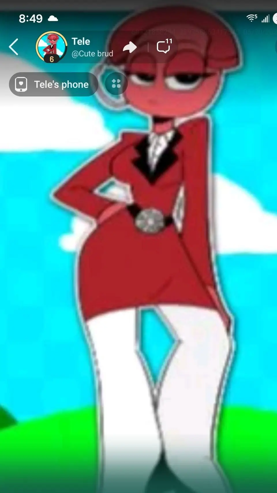 ai character: tele  background