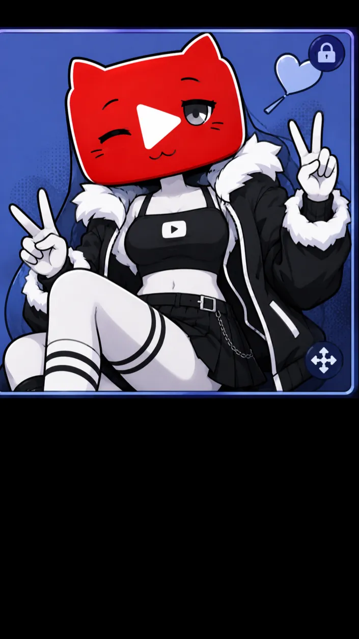 ai character: YouTube cat*susy* background