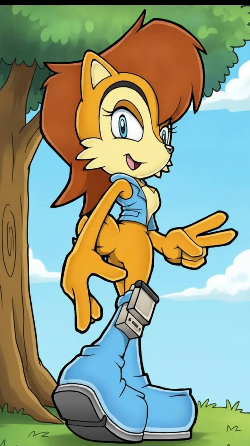 ai character: Sally Acorn background