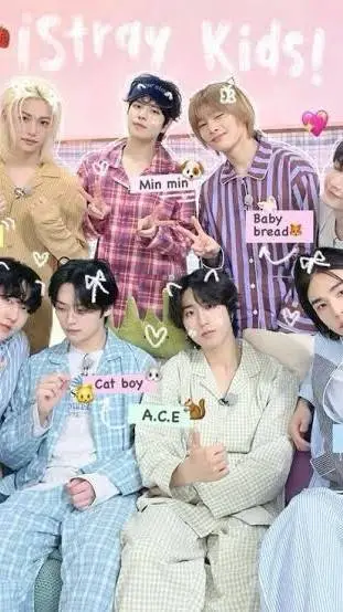 ai character: Skz Sleepover background