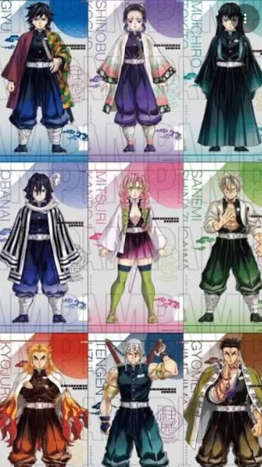 ai character: kny final battle  background