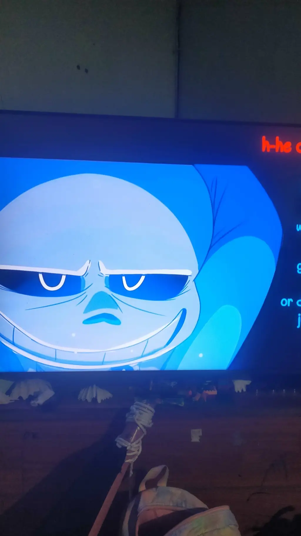 ai character: Sans Aus background