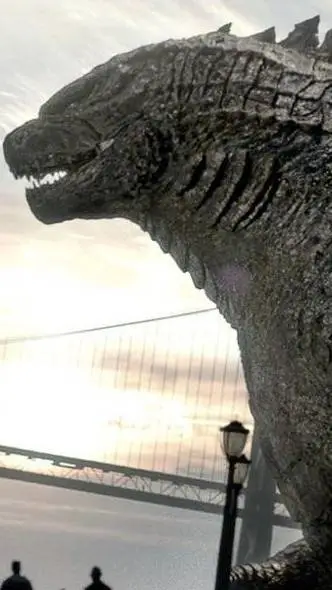 ai character: Godzilla 2014 background