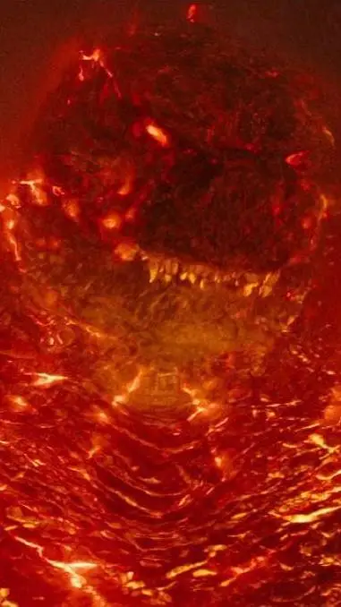 ai character: ThermoGodzilla background