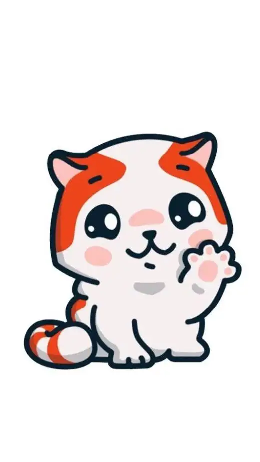 ai character: cat  background