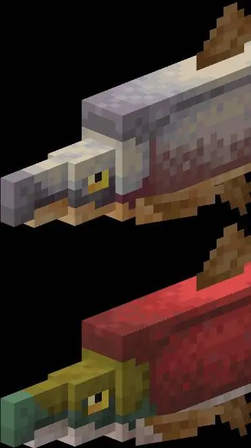 ai character: Sabertooth Salmon background