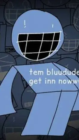 ai character: bluudud background