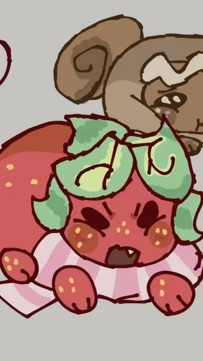 ai character: angry sprout loaf background