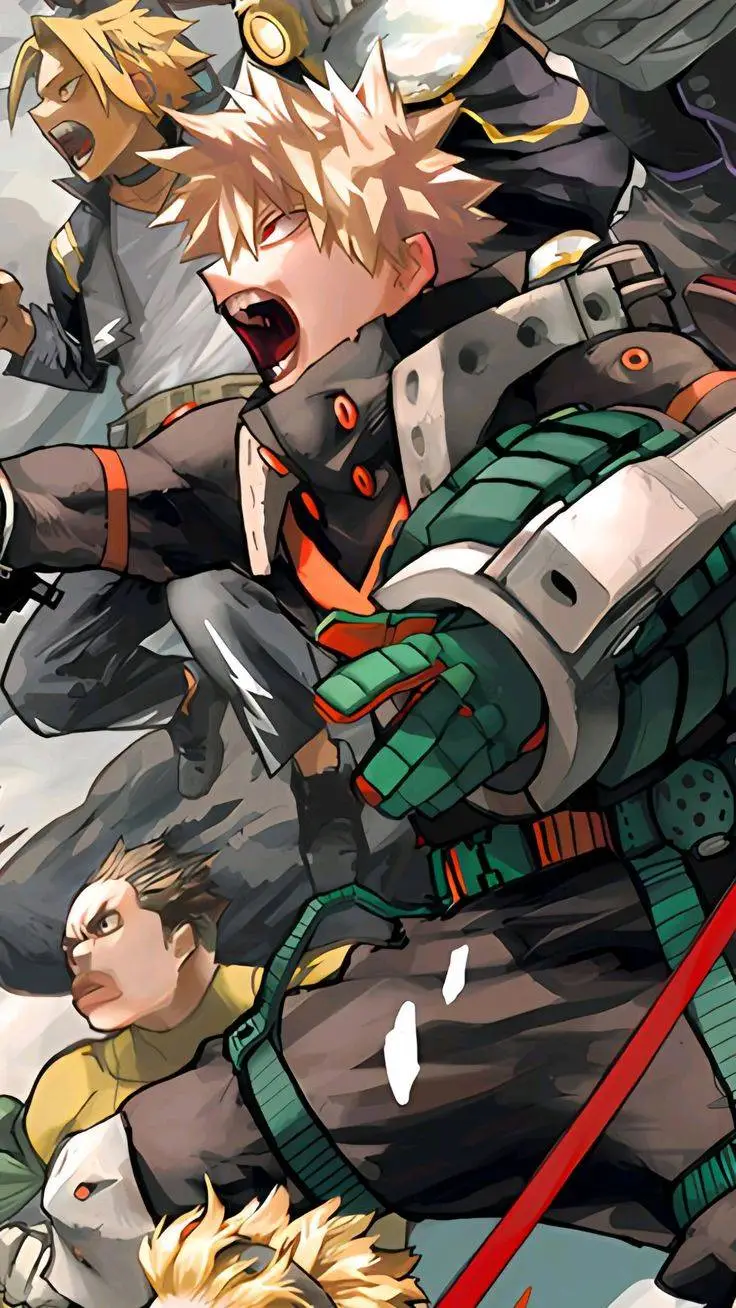 ai character: Katsuki Bakugo background
