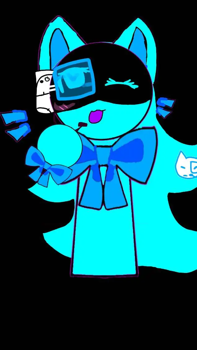 ai character: bluey background