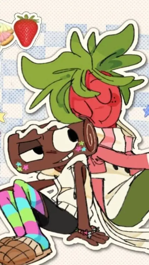 ai character: fruitcake child :3 background