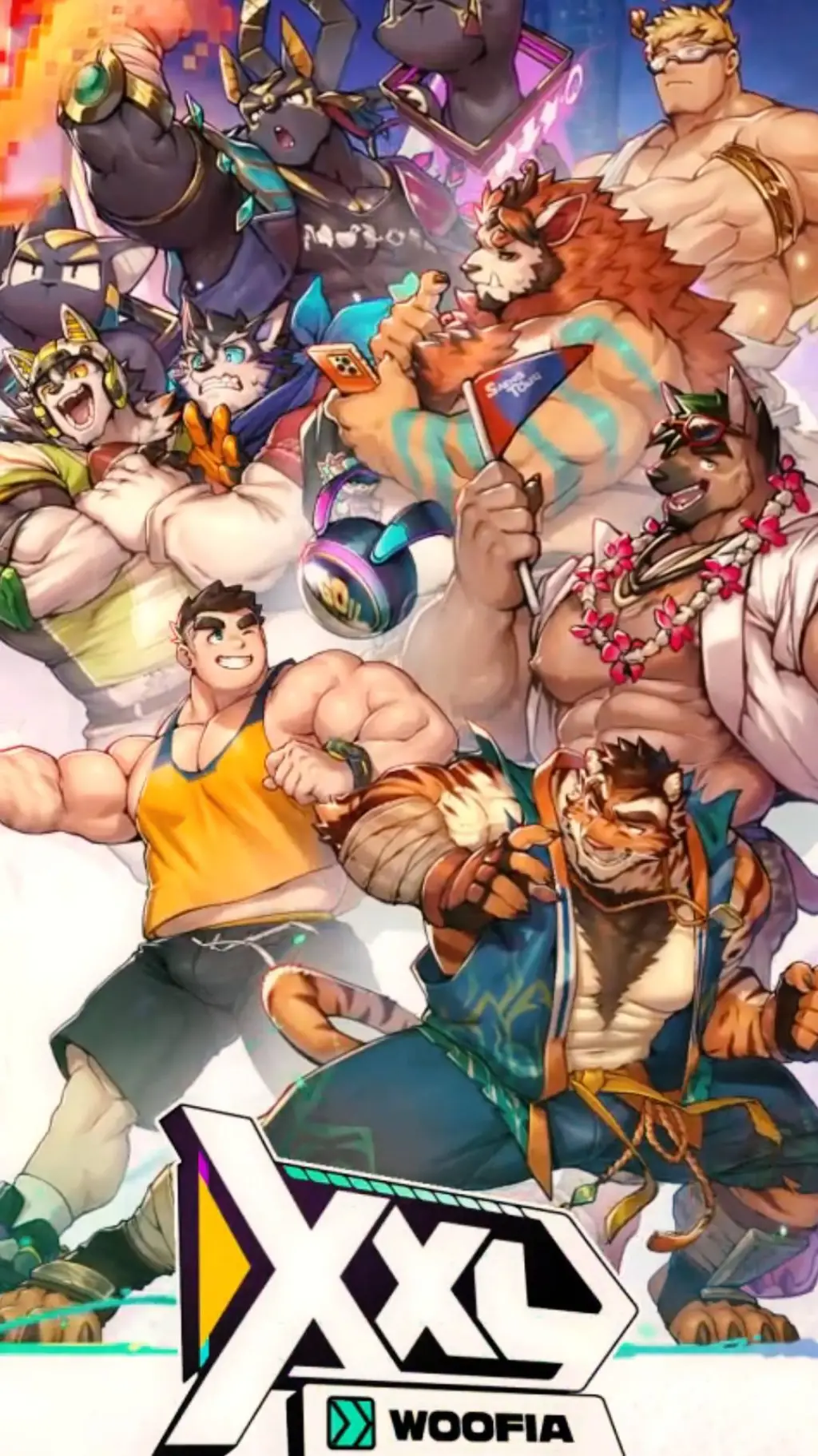 ai character: xxl woofia background