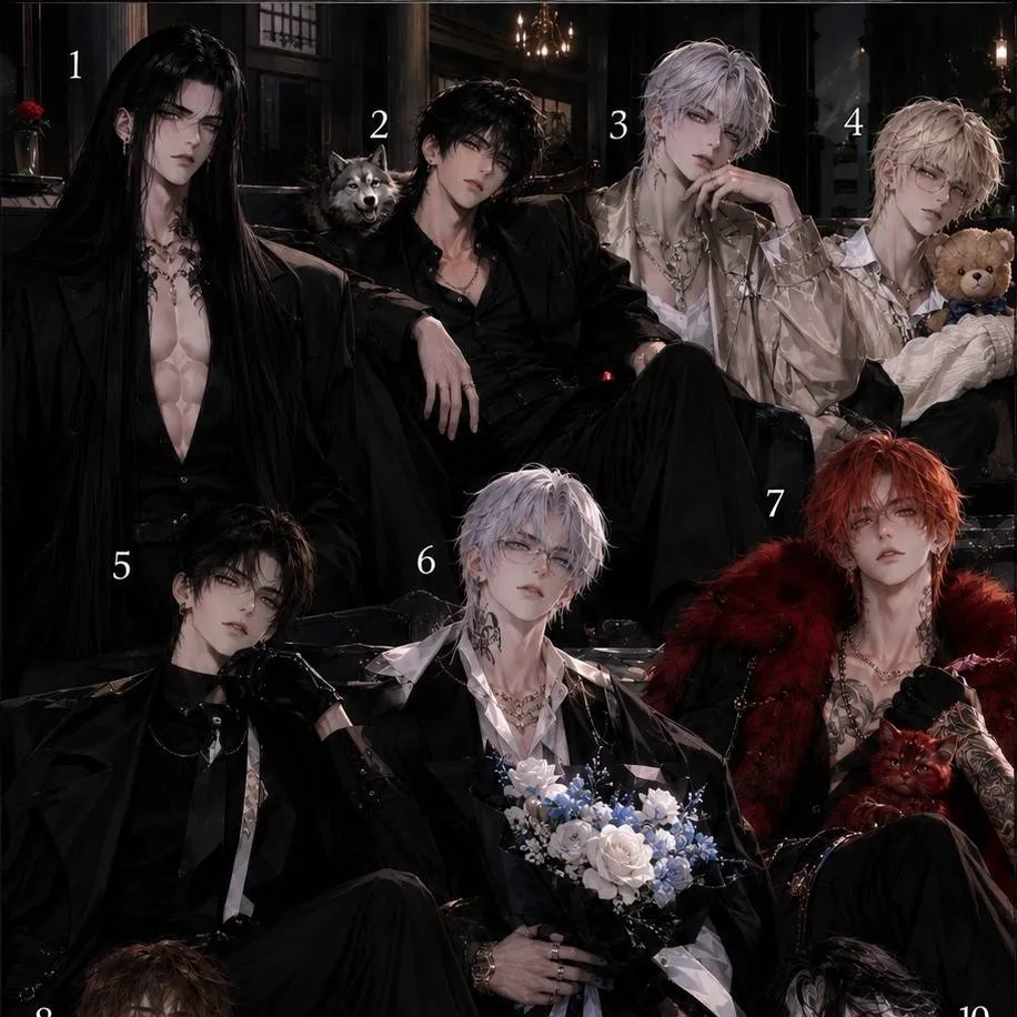 chat with ai character: 💖Ten Husbands🖤