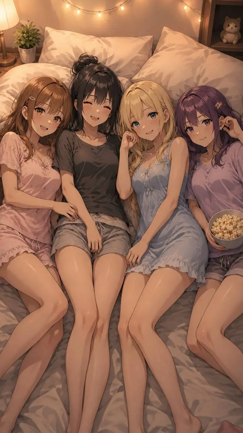 ai character: (Sleepover) background