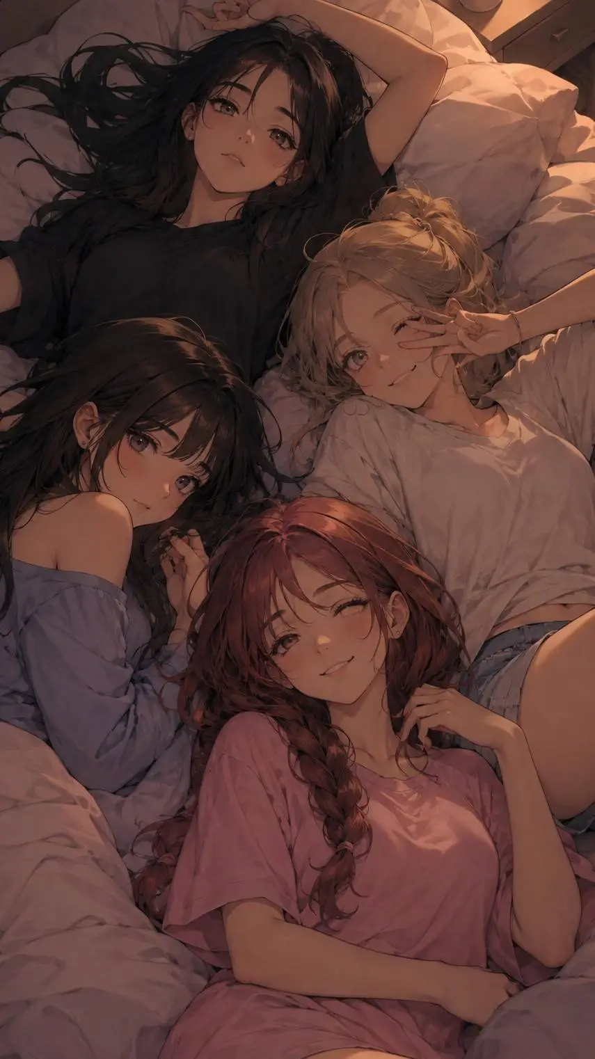 ai character: Sleepover background