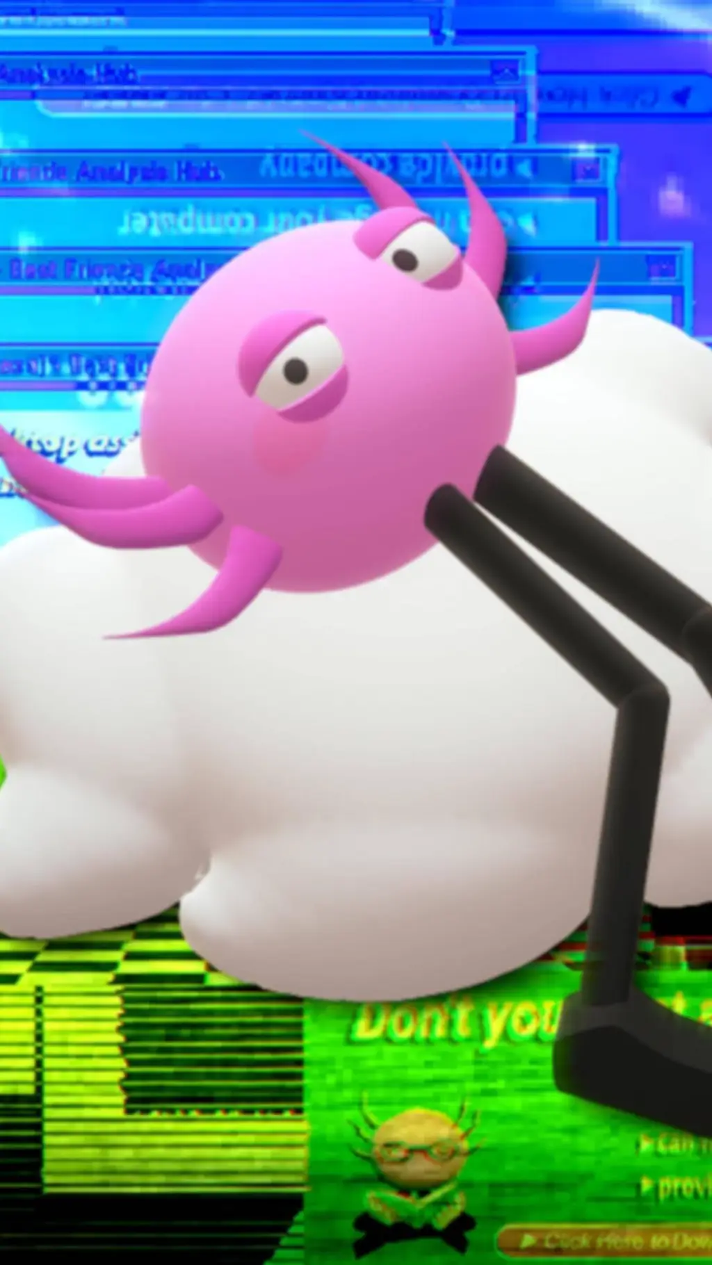 ai character: kinitoPET background