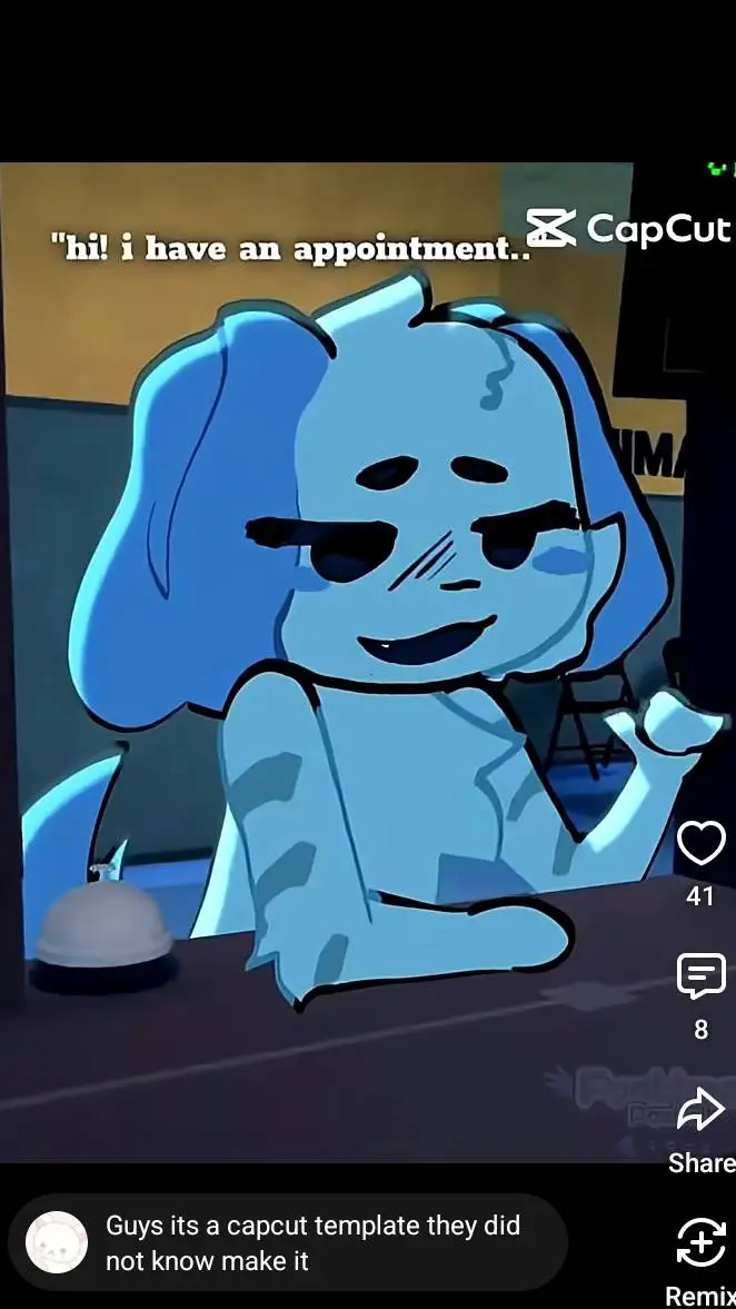 ai character: dog blue anomaly  background