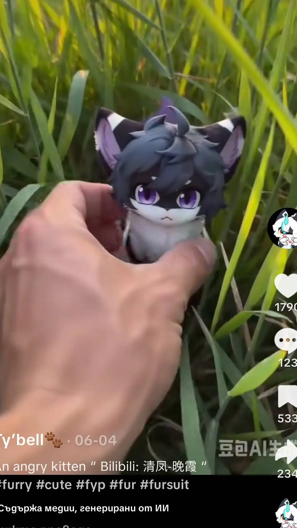 ai character: Cat background