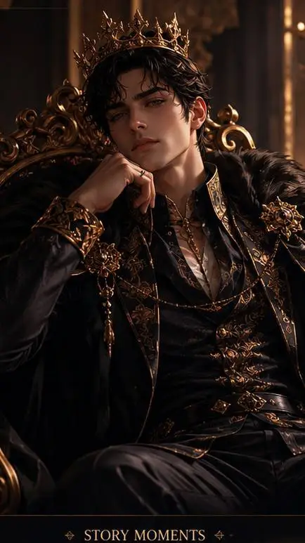 ai character: King Alexander van background