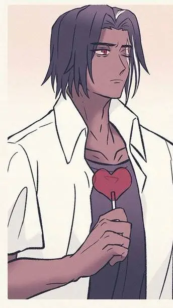 ai character: Dark Choco background