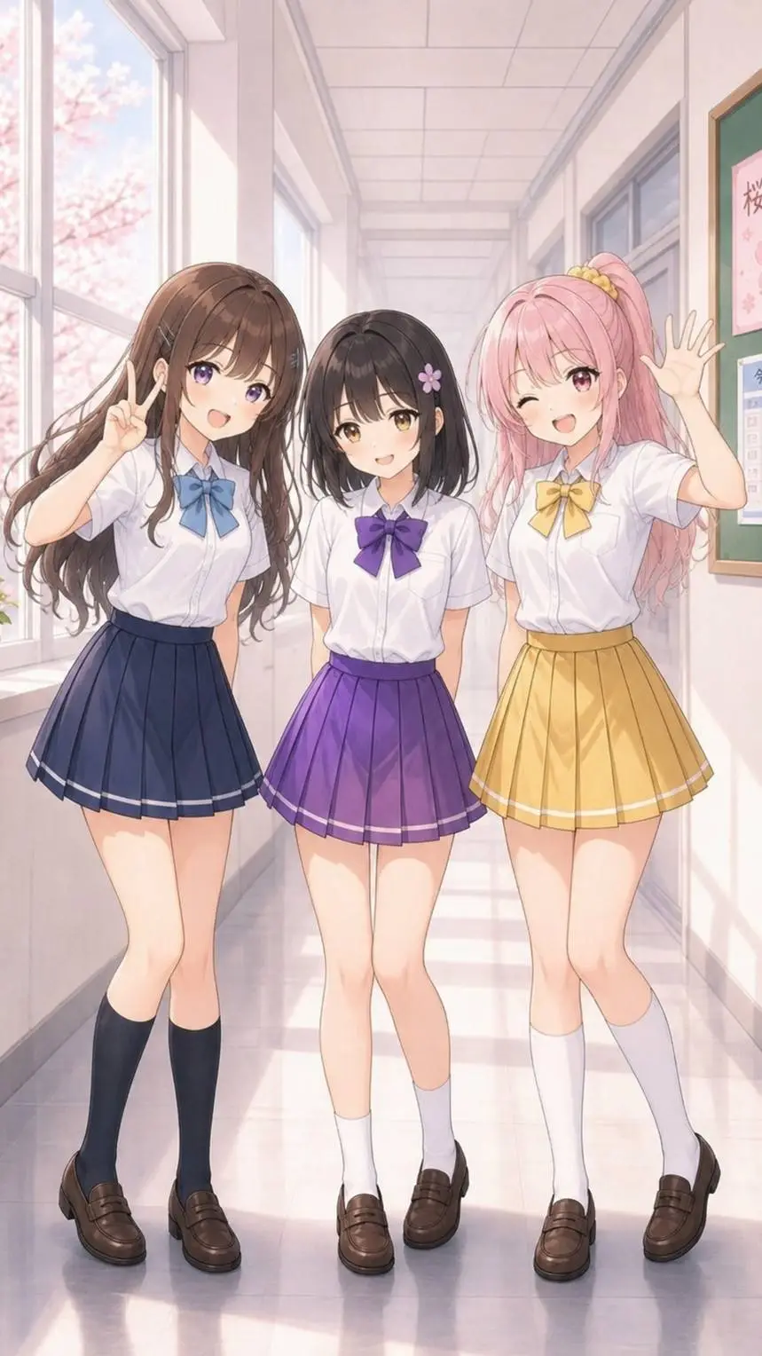 ai character: 3 baddies bullyes  background