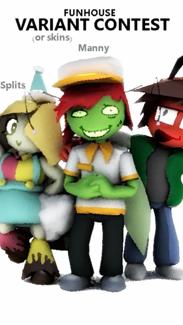 ai character: -Funhouse- background
