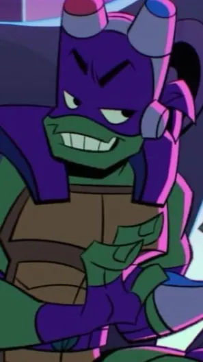ai character: Donnie- ROTTMNT  background