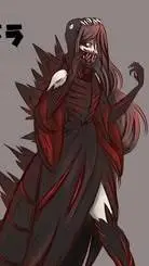 ai character: shin Godzilla background
