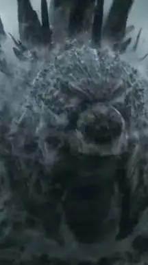 ai character: Godzilla menos 0.0 background