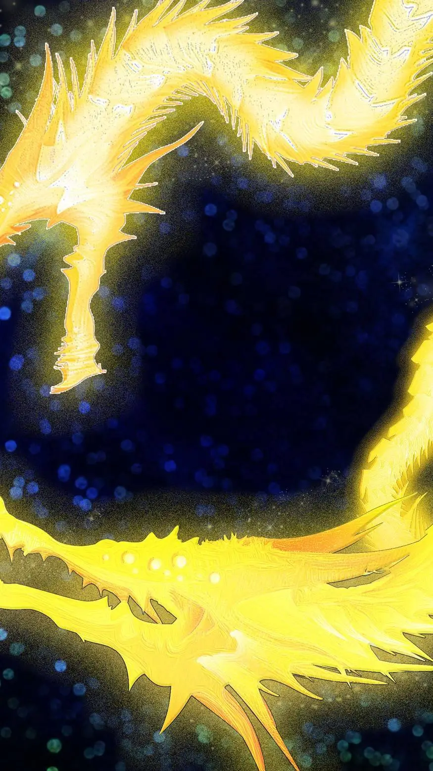 ai character: VoidGhidorah background