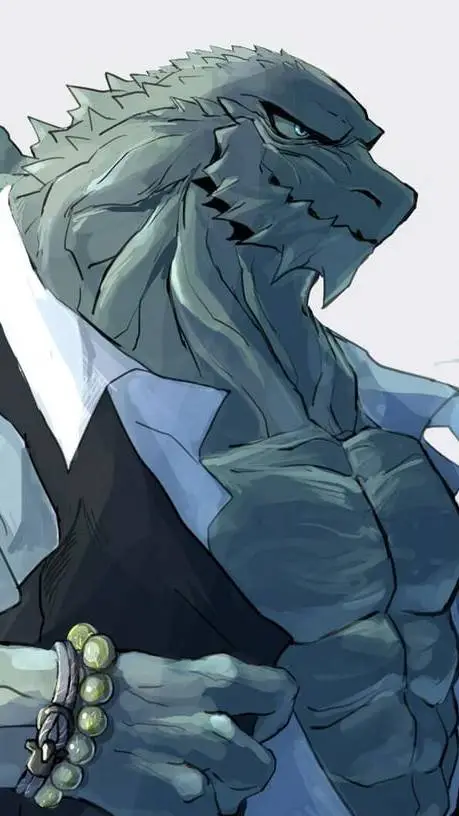 ai character: Godzilla Earth background