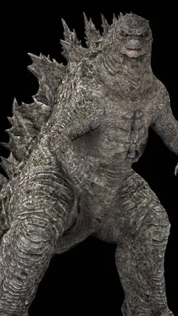ai character: Legendary Godzilla background
