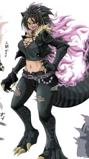 ai character: Godzilla 2000girl background