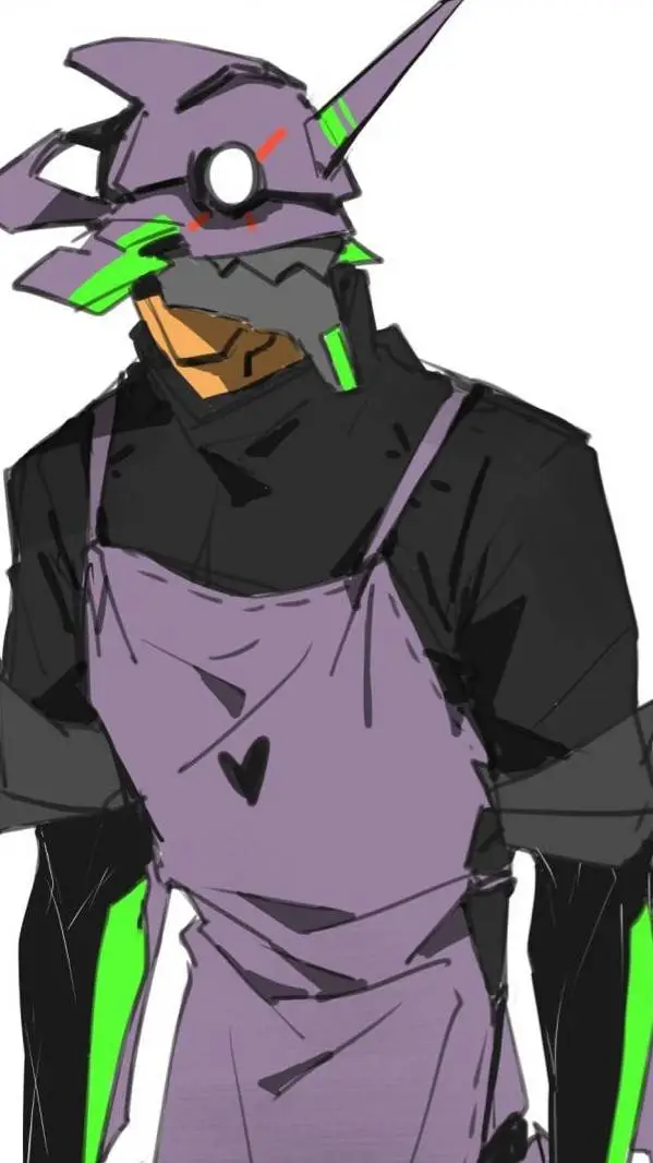 ai character: Eva 01 background