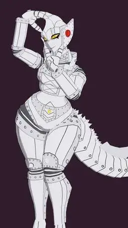 ai character: Mechagodzilla Show background