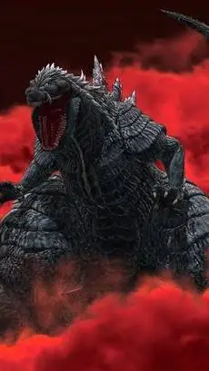 ai character: Godzilla última background