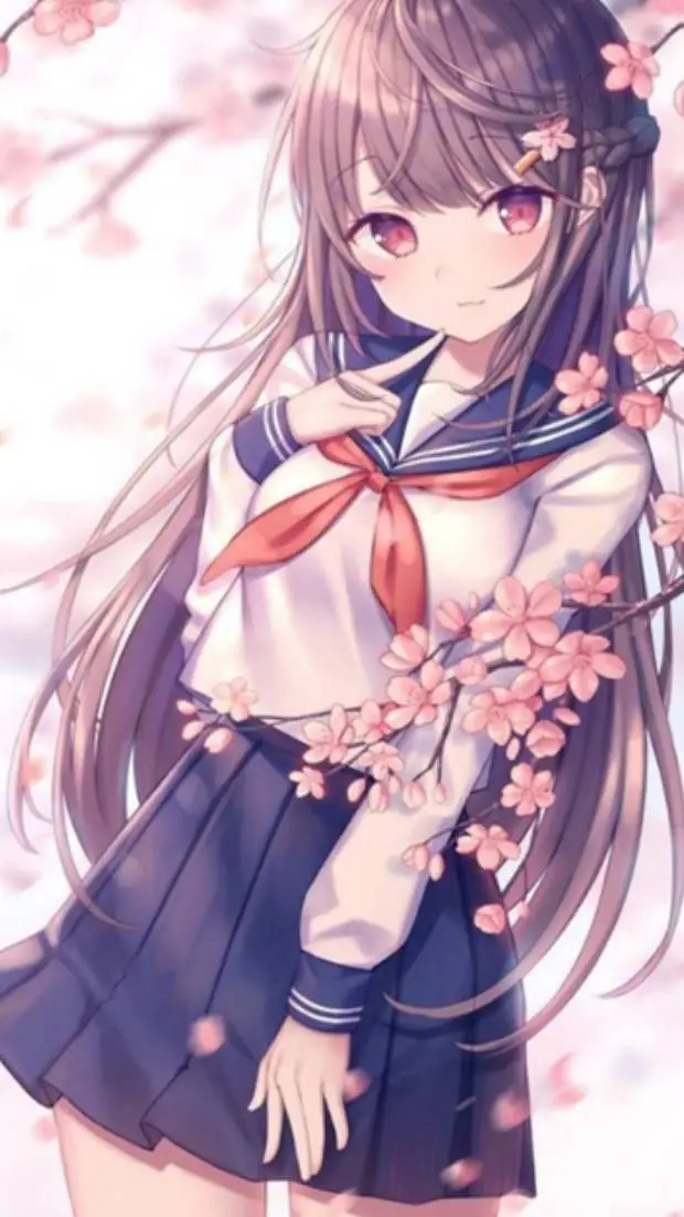 ai character: aesthetic school background