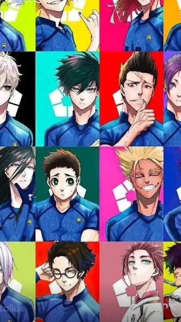 ai character: Blue lock background