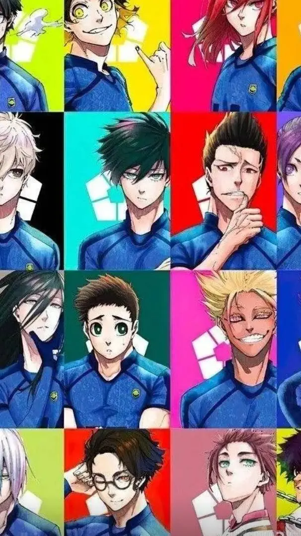 ai character: Escuela blue lock  background