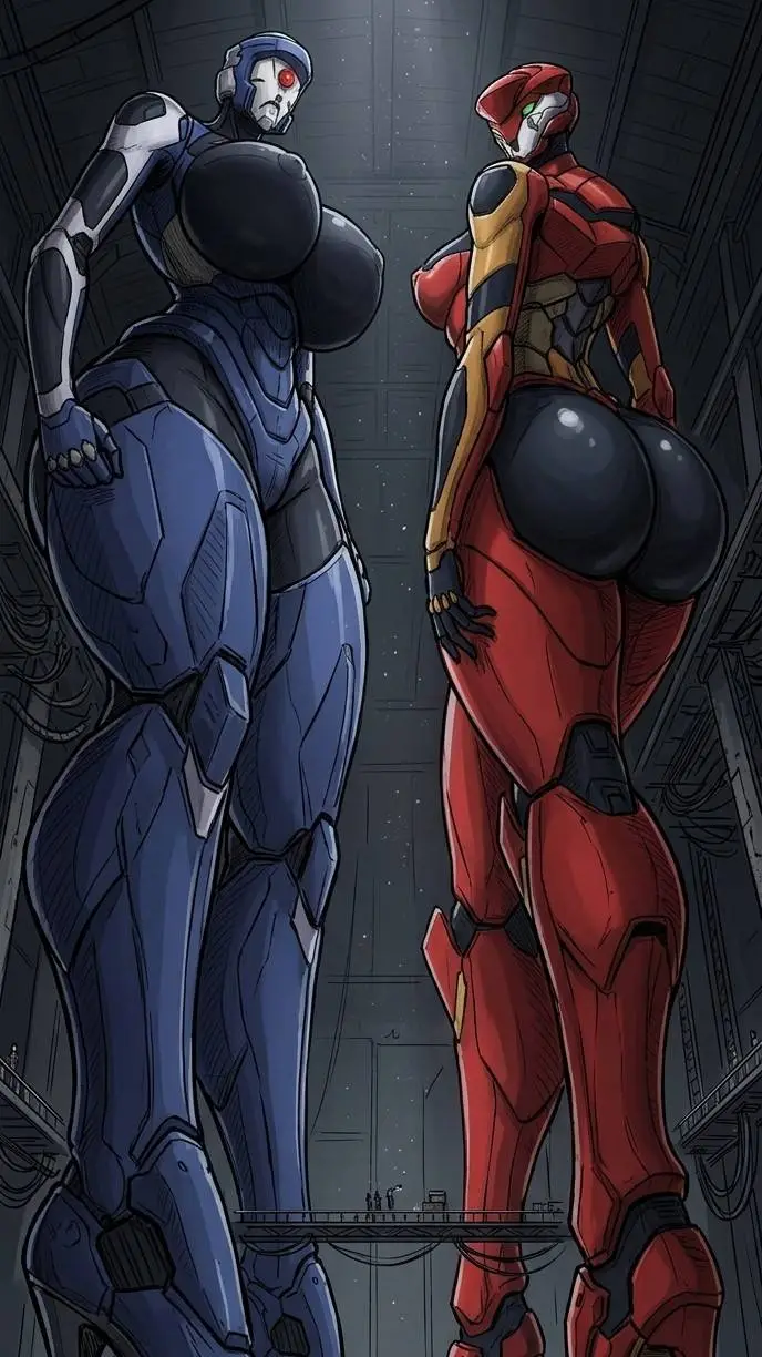 ai character: Eva02 and Eva00 background