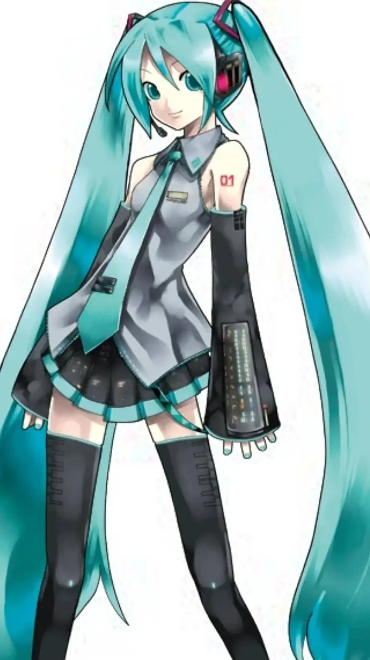 ai character: Hatsune Miku  background