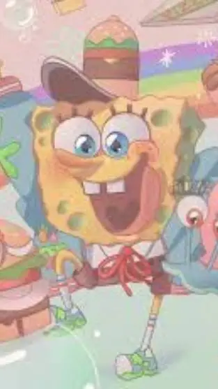ai character: bob esponja  background